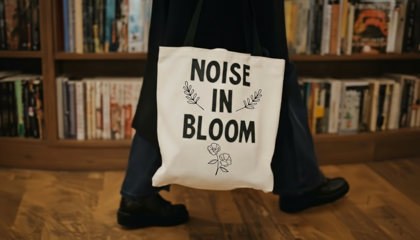 Floral Tote, Eco-Friendly Shopping Bag, Gift for Her, fall accessory, book shopping, reading, flowers